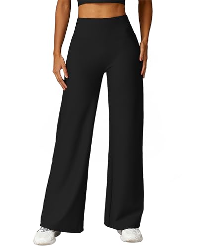 Amazon.com: MOOSLOVER Women Wide Leg Yoga Lounge Pants High